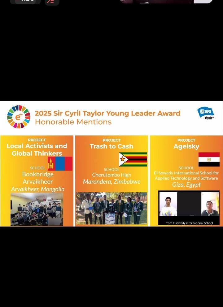 Agrisky ranked Top 3 Global Project - AFS Sir Cyril Taylor Award